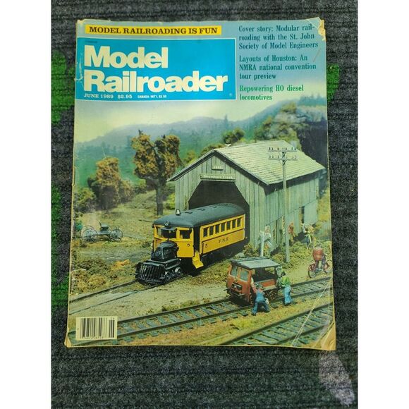 Model Railroader Magazine 1989 Jan Thru June Locomotive Train Hobby Craft Build - Picture 7 of 7